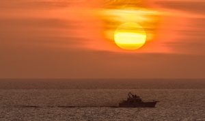 Fishing Boat heading to harbour